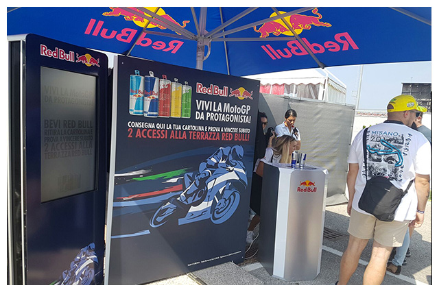 Concorso Instant Win RedBull MotoGP Misano: noleggio totem e sviluppo software